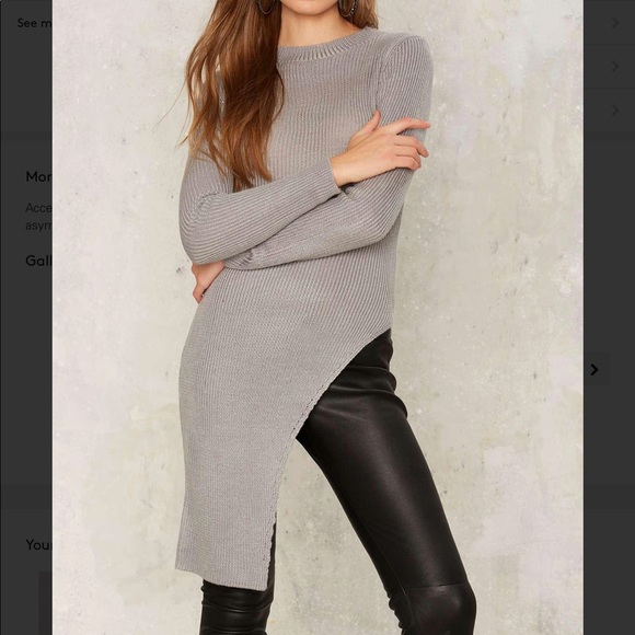 Nasty Gal Sweaters - M-106 credence asymmetric sweater